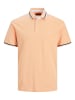 Jack & Jones Polo Shirt JJEPAULOS Sommer Hemd Kragen Pique Cotton in Neon Orange