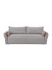 CALICOSY Schlafsofa Lagos in Grau - (W) 238  x (H) 90  x (L) 96  cm