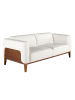 Angel Cerdá Sofa 6115 in Weiß / Walnuss