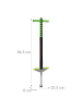 relaxdays Pogo Stick in Schwarz/ Grün - 35 kg