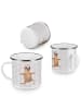 Mr. & Mrs. Panda Teetasse Faultier Yoga ohne Spruch in Grau Pastell
