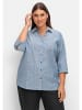 sheego Bluse in light blue Denim