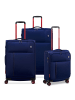 Roncato Move 4 Rollen Kofferset 3-teilig mit Dehnfalte in ultramarine blue