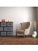 relaxdays Kommode in Grau/ Braun - (B)100 x (H)78,5 x (T)30 cm