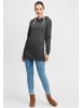 Oxmo Hoodie OXVicky Sweat Pile Hoodie Long in Grau