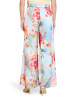 Vera Mont Marlene-Hose mit Blumenprint in Blue/Rosé