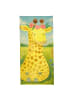 Mr. & Mrs. Panda Saunatuch Giraffe Blumenkranz Design ohne Spruch in Sandig