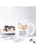 Mr. & Mrs. Panda Teetasse Robbe Liegen mit Spruch in Transparent