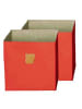 Phoenix Group AG  Aufbewahrungsboxen Set "Stor'It" in  Orange - (B)34 x (H)34 x (T)34cm