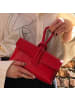 Florence Florence Abendtasche, Umhängetasche Leder rot ca. 23cm