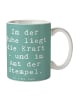 Mr. & Mrs. Panda Cappuccinotasse Spruch Beamtin Kraft mit Spruch in Meeresbrise