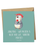 Mr. & Mrs. Panda Grußkarte Jungfrau Perfektion mit Spruch in Meeresbrise