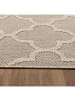 KADIMA DESIGN Teppich Outdoor Flachgewebe Skandi-Muster Polypropylen Balkon in Beige