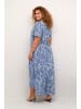 KAFFE curve Kleid KCalona Regular fit in Blue Indigo/White Marbel