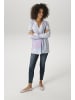 Aniston CASUAL Schlupfbluse in wollweiß-türkis-jeansblau-pink-malve
