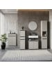 KADIMA DESIGN Badmöbel Set 5-tlg. XXL Badschrank Unterschrank Badkommode Badset in Steingrau