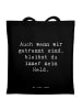 Mr. & Mrs. Panda Shopper Bag Spruch Trennung von den Eltern Held... in Schwarz