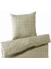 Carpe Sonno Damast Bettwäsche Set Kariert in Beige