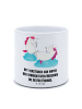 Mr. & Mrs. Panda Blumentopf Einhorn Sekt mit Spruch in Weiß