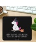 Mr. & Mrs. Panda Mousepad Einhorn Hexe mit Spruch in Schwarz