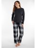 Tom Tailor Pyjama Xanthi in grau-dunkel-Karo