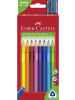Faber-Castell Farbstift Trangular Jumbo Packung mit 10 Stück Kartonetui