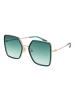 Ana Hickmann Frauen Sonnenbrille Quadratisch Grün