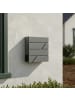 relaxdays Briefkasten in Anthrazit - (B)37 x (H)37 x (T)11 cm