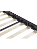 Beliani Doppelbett VAURS in Schwarz - (W) 167 x (H) 38 x (L) 206 cm