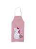 Mr. & Mrs. Panda Schürze Einhorn Koffer ohne Spruch in Rot Pastell