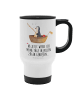 Mr. & Mrs. Panda Doppelwandbecher Pinguin Angelboot mit Spruch in Weiß