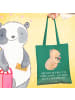 Mr. & Mrs. Panda Stofftragetasche Capybara Wein mit Spruch in Mint