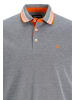 Jack & Jones Polo Shirt JJEPAULOS Sommer Hemd Kragen Pique Cotton in Grau