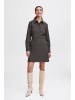b. young BYMMIDDE SHORT SKIRT - LIGHT WOVEN A-shape in Dark Grey Mel. Pinstripe Mix