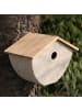 MARELIDA Vogelhaus Nistkasten Bambus Brutkasten Vogelhäuschen beige
