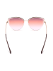 styleBREAKER Cateye Sonnenbrille in Gold / Apricot Verlauf