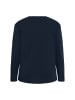 KAFFE curve Langarm-Shirt KChellen Loose fit in Midnight Marine