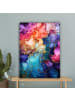 MuchoWow Leinwand Bilder Abstrakte Kunst bunt