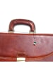 Florence Florence Aktentasche, Businesstasche, Umhängetasche Leder braun ca. 40cm