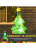 HOMCOM Aufblasbarer Weihnachtsbaum-75L x 65B x 150H cm-Mehrfarbig