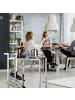 relaxdays Servierwagen in Schwarz  - (B)40 x (H)75 x (T)70 cm