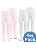 LaLoona Strumpfhose 4er Pack - Rosa Weiß - in rosa,weiss