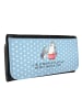 Mr. & Mrs. Panda Damen Geldtasche Pinguin mit Kind mit Spruch in Blau Pastell