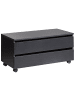 Beliani Badezimmerschrank TERESINA in Schwarz - (W) 80 x (H) 38 x (L) 30 cm
