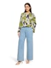 CARTOON Rüschenbluse mit Muster in White/Mint