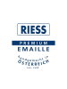 Riess Fleischtopf mit Deckel Emaille Country Fruit Garden in Weiß