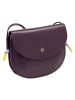 DuDu Skye Umhängetasche Leder 21 cm in deep purple