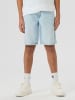 TWO SOON Jeansshorts in Light Blue Bleached Denim