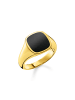 Thomas Sabo Ring Klassisch Schwarz-Gold in gold, schwarz