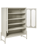 Beliani Büroschrank SOLETTA in Beige - (W) 84 x (H) 108 x (L) 35 cm